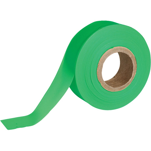 Flagging Tape, 1.188" W x 150' L, Fluorescent Green Fastek