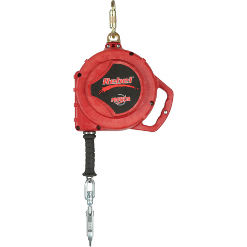 Rebel Self Retracting Lifeline, 50', Stainless Steel, Swivel Fastek
