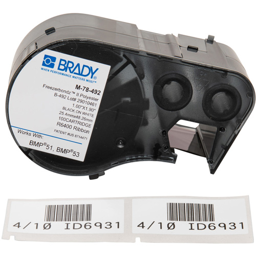 Low Temperature Label Maker Cartridge, Black Fastek