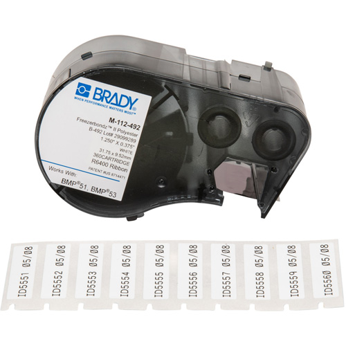 Low Temperature Label Maker Cartridge, Black Fastek