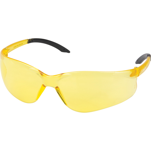 Z2400 Series Safety Glasses, Amber Lens, Anti-Scratch, ANSI Z87+/Meets/Exceeds CSA Z94.3 Fastek
