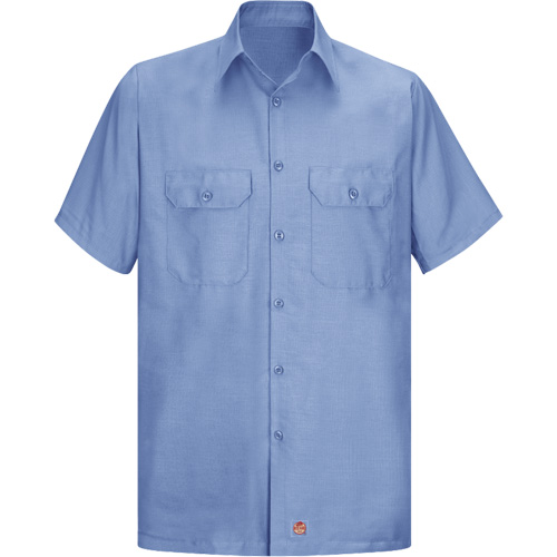 Short Sleeve Ripstop Shirt, Men's, 3X-Large, Blue Fastek