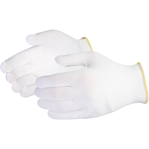 Sure Knit Filament Low-Lint String-Knit Glove, Nylon, Knit Wrist Cuff, Small Fastek