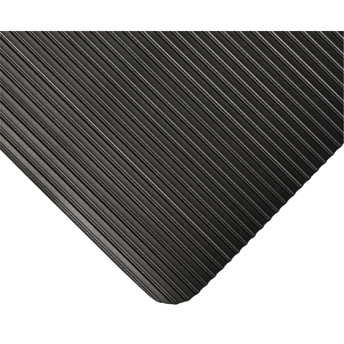 KleenSweep Mat No.391, Runner, 4' x 105' x 1/8", Black Fastek