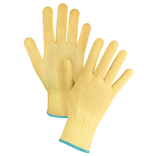 Seamless String Knit Gloves, Size X-Large/10, 7 Gauge, Kevlar&reg; Shell, ASTM ANSI Level A2/EN 388 Level 3 Fastek