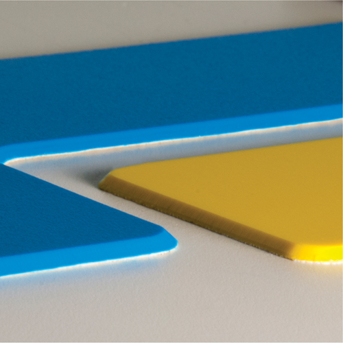 Marqueurs all&eacute;g&eacute;e/5S Armor Stripe, Cercle, 6" lo x 6" la, Blanc, Plastique Fastek