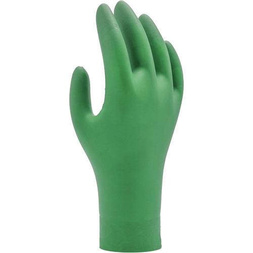 6110PF Biodegradable Gloves, X-Small, Nitrile, 4-mil, Powder-Free, Green Fastek