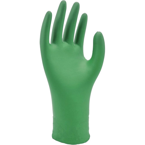 6110PF Biodegradable Gloves, X-Small, Nitrile, 4-mil, Powder-Free, Green Fastek