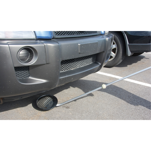 Miroir d'inspection, 8,5" dia, Ronde, Poign&eacute;e 47" Fastek