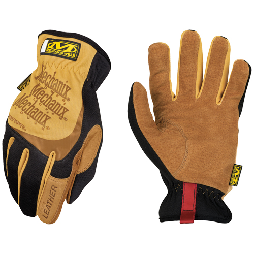 Gants Fastfit, Petit, Paume en Cuir fleur, Poignet &eacute;lastique Fastek