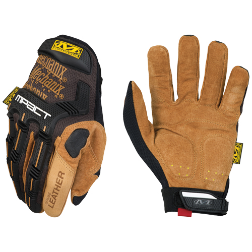 M-Pact&reg; Gloves, Small, Grain Leather Palm, Hook & Loop Cuff Fastek