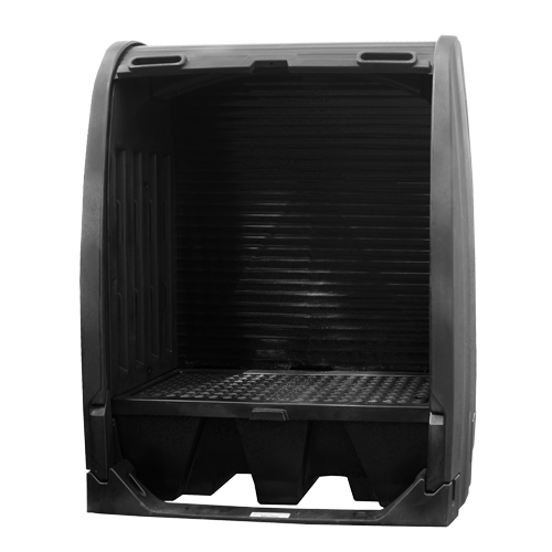 Abris de confinement des d&eacute;versements avec drain, 61" lo x 37,25" la x 72,75" h, Capacit&eacute; de charge 1000 lb Fastek