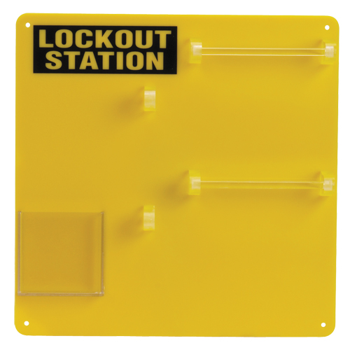 Lockout Board, 12 Padlock Capacity, Padlocks Not Included Fastek