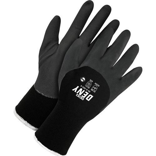 Gants synth&eacute;tiques, 10, R&ecirc;vetement Mousse de nitrile, Calibre 15, Enveloppe en Nylon/Acrylique Fastek