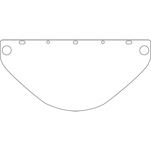 Dynamic Die Cut Faceshield Visor, PETG, Clear Tint Fastek