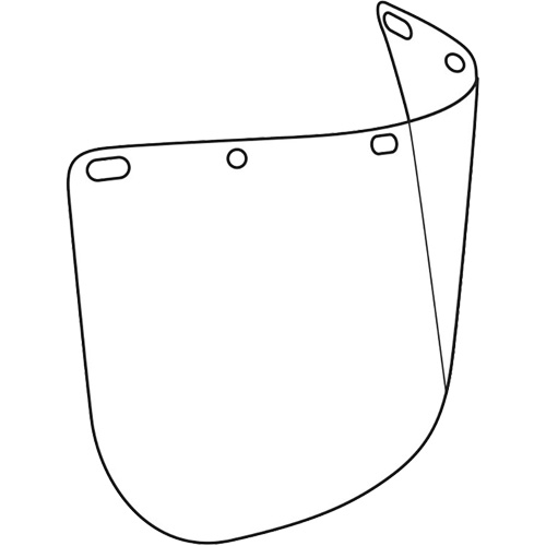 Visi&egrave;re d&eacute;coup&eacute;e &agrave; l'emporte-pi&egrave;ce Dynamic, Polycarbonate, Teinte Transparent Fastek