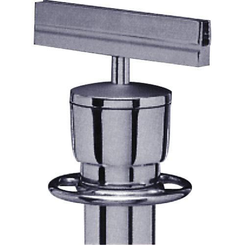 Sign Bracket for Portable Post, Satin Chrome Fastek