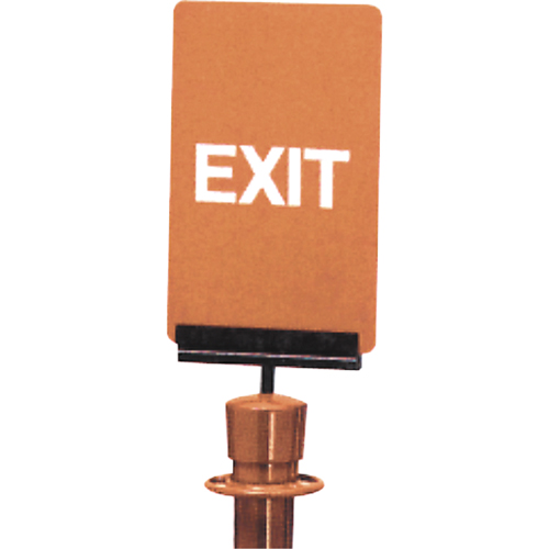 "Exit" Crowd Control Sign, 11" x 7", Plastic, English Fastek