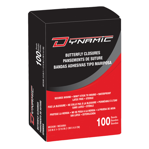 Dynamic Butterfly Closures, Skin Closure, Class 1 Fastek