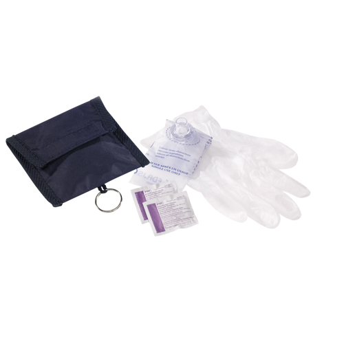Dynamic Disposable CPR Kit, Single Use Faceshield, Class 2 Fastek