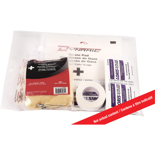 Recharge pour trousse de premiers soins Dynamic, WSIB Ontario, Classe 2 Fastek