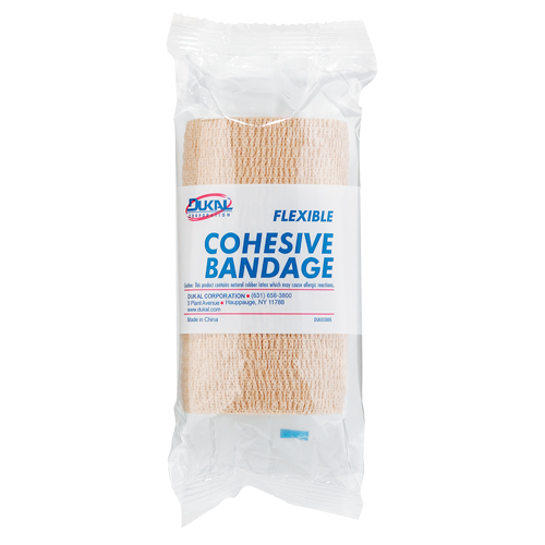 Dukal Bandage, Cut to Size L x 4" W, Class 1, Self-Adherent Fastek