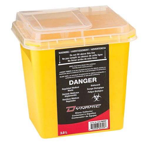 Dynamic Sharps&reg; Container, 3 L Capacity Fastek