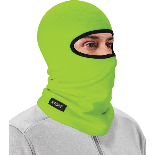 N-Ferno&reg; 6821 Balaclava, Fleece, High-Visibility Lime Green Fastek