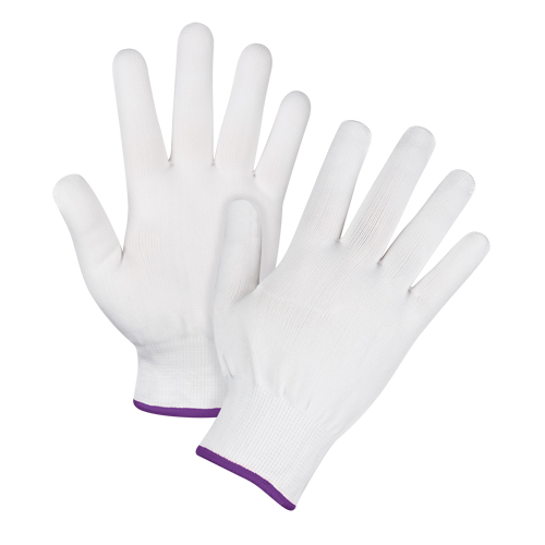 Gants tricot&eacute;s sans couture, Polyester, Calibre 15, Dames/T-petit Fastek