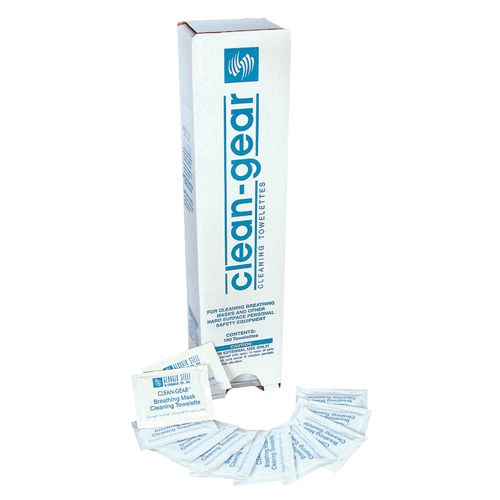 Serviettes nettoyantes pour respirateur, 8" x 5", 100 lingettes Fastek
