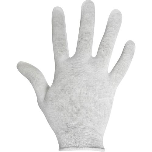 Gants d'inspection, Coton, Poignet Non ourl&eacute;, Dames Fastek