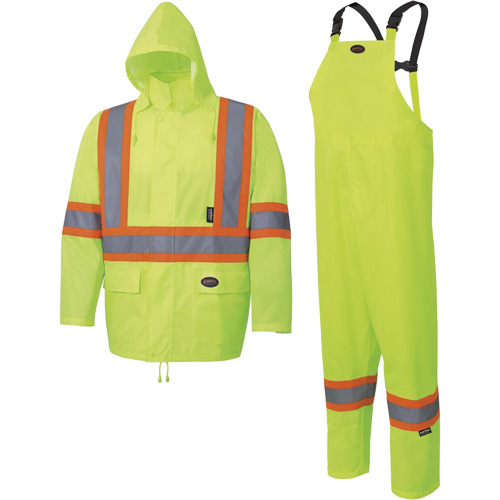 5619 Habit de pluie Oxford 150D, Polyester, 2T-Grand, Jaune lime Fastek