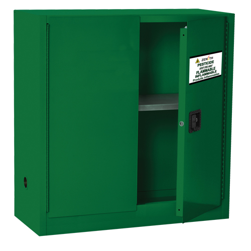 Pesticide Storage Cabinet, 30 gal., 44" H x 43" W x 18" D Fastek
