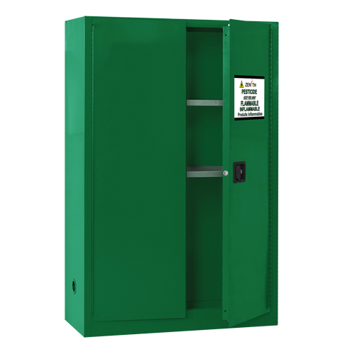 Pesticide Storage Cabinet, 45 gal., 65" H x 43" W x 18" D Fastek
