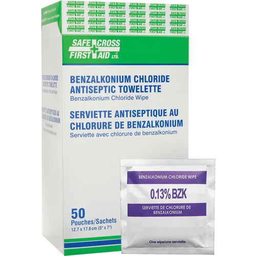 Lingettes antiseptiques au chlorure de benzalkonium, Serviette, Antiseptique Fastek
