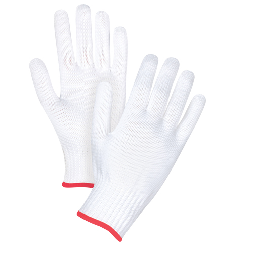 Gants tricot&eacute;s sans couture, Polyester, Calibre 10, Petit Fastek