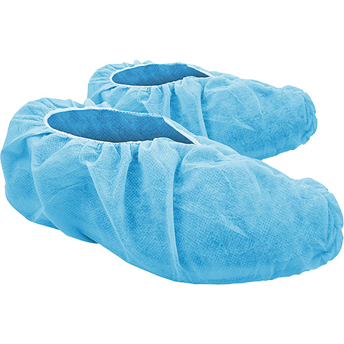 CoverMe Disposable Shoe Covers, Large, Polypropylene, Blue Fastek