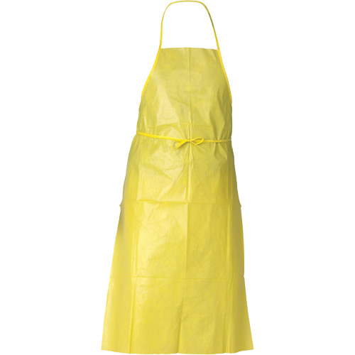 KleenGuard A70 Chemical Spray Protection Apron, Polyethylene, 44" L x 29" W, Yellow Fastek
