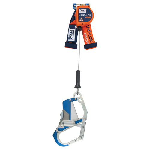 Nano-Lok Edge Self-Retracting Lifeline, 7.3', Stainless Steel, Swivel Fastek