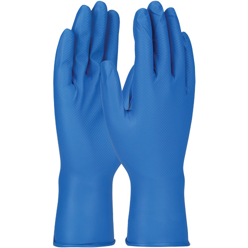 Grippaz Gloves, Small, Nitrile, 8-mil, Powder-Free, Blue Fastek