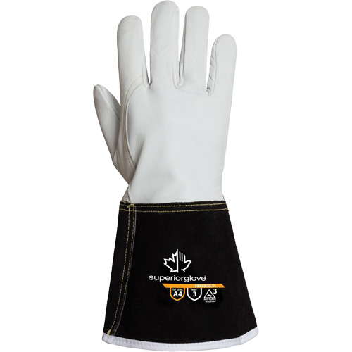 Endura&reg; 399GKGL5 Welding Gloves, Grain Goatskin, Size Medium Fastek