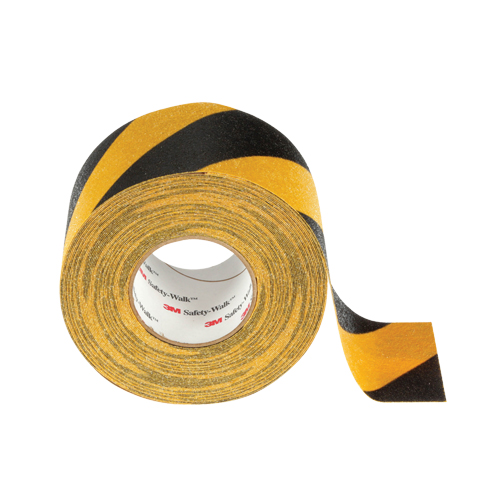 Safety-Walk 600 Series Anti-Slip Tape, 6" x 60', Black & Yellow Fastek