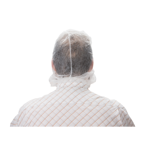 Cagoule jetable, Polypropyl&egrave;ne, Blanc Fastek