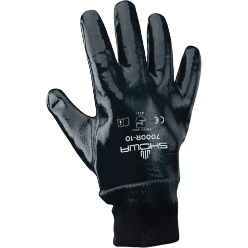 Coated Gloves, 10/Large, Nitrile Coating, Jersey/Cotton Shell Fastek