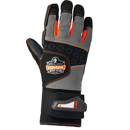 Proflex&reg; 9012 Anti-Vibration Gloves with Wrist Support, Size Small, Synthetic Palm Fastek