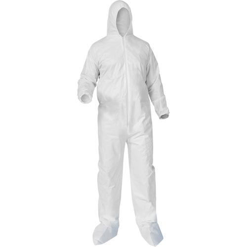 Kleenguard A35 Coveralls, 2X-Large, White, Microporous Fastek