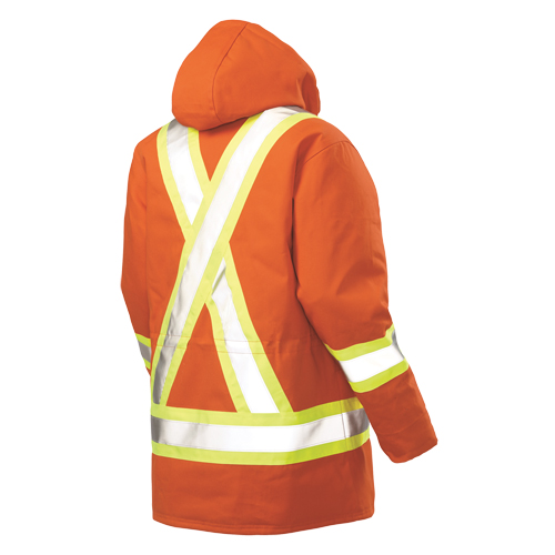 Parka de s&eacute;curit&eacute;, Orange haute visibilit&eacute;, Grand Fastek