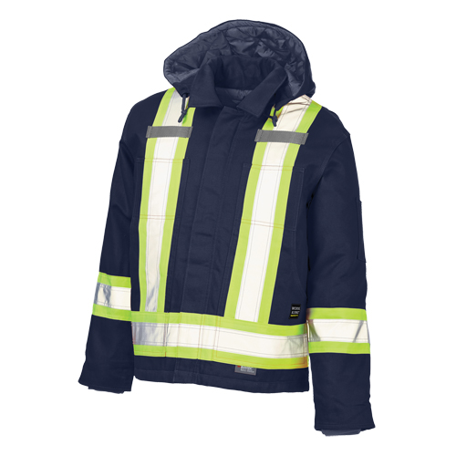 Safety Jacket, Navy Blue, Large Fastek