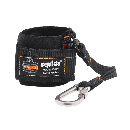 Squids&reg; 3114 Pull-On Wrist Lanyard with Carabiner Fastek