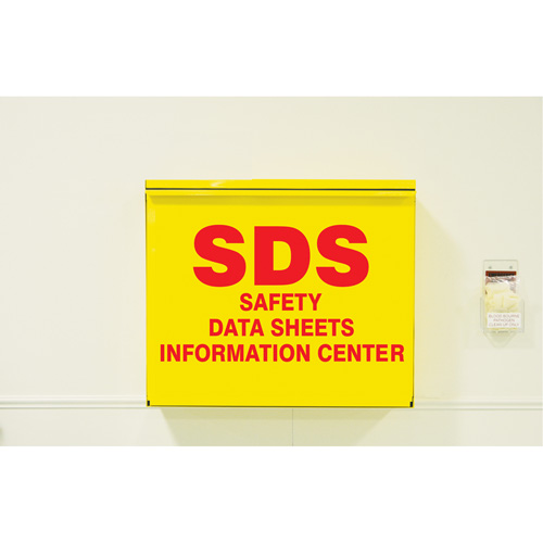 Safety Data Sheet Storage Cabinet, English, Binders Included Fastek